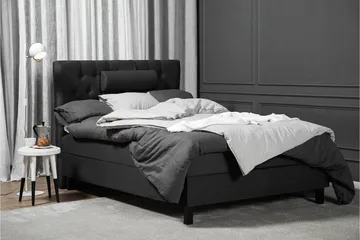 Lucky Komplett Sängpaket 120x200 Skum Diamant - Nackkudde Liten Svart/Grå - Möbler - Säng - Enkelsäng