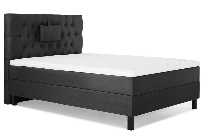 Lucky Komplett Sängpaket 120x200 Skum Diamant - Nackkudde Liten Svart/Grå - Möbler - Säng - Enkelsäng