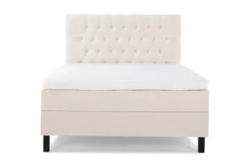 Lucky Komplett Sängpaket 120x200 Skum Diamant Sänggavel - Beige - Möbler - Säng - Enkelsäng