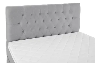 Lucky Komplett Sängpaket 120x200 Skum Diamant Sänggavel - Grå - Möbler - Säng - Enkelsäng