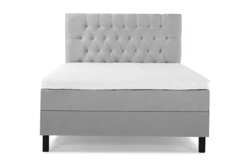 Lucky Komplett Sängpaket 120x200 Skum Diamant Sänggavel - Grå - Möbler - Säng - Enkelsäng