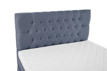 Lucky Komplett Sängpaket 120x200 Skum Diamant Sänggavel - Mörkblå - Möbler - Säng - Enkelsäng