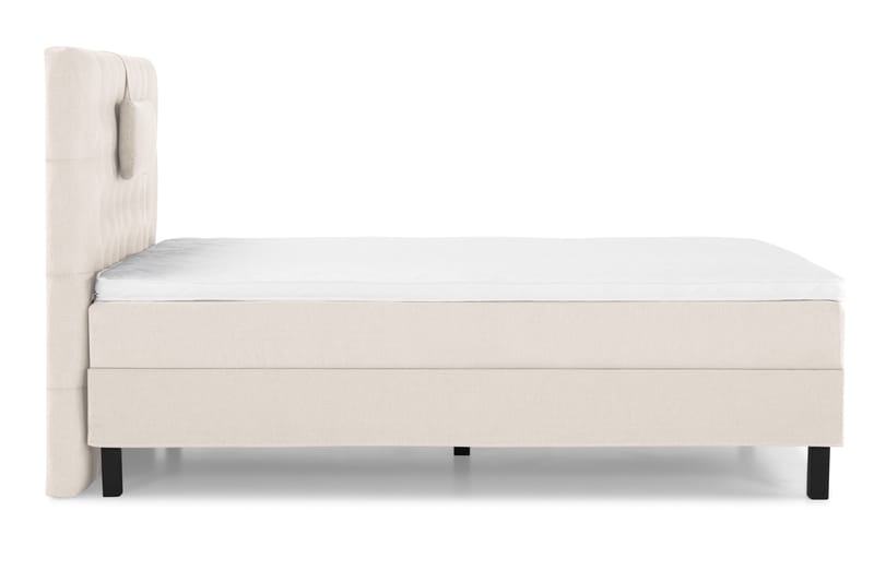 Lucky Komplett Sängpaket 120x200 Skum Diamant Sänggavel - Nackkudde Liten Beige - Möbler - Säng - Enkelsäng