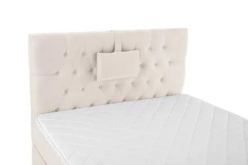 Lucky Komplett Sängpaket 120x200 Skum Diamant Sänggavel - Nackkudde Liten Beige - Möbler - Säng - Enkelsäng