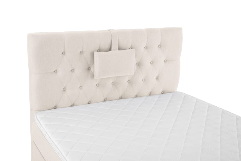 Lucky Komplett Sängpaket 120x200 Skum Diamant Sänggavel - Nackkudde Liten Beige - Möbler - Säng - Enkelsäng