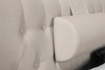 Lucky Komplett Sängpaket 120x200 Skum Diamant Sänggavel - Nackkudde Liten Beige - Möbler - Säng - Enkelsäng