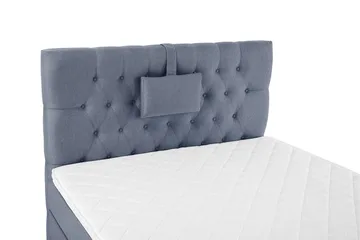 Lucky Komplett Sängpaket 120x200 Skum Diamant Sänggavel - Nackkudde Liten Mörkblå - Möbler - Säng - Enkelsäng