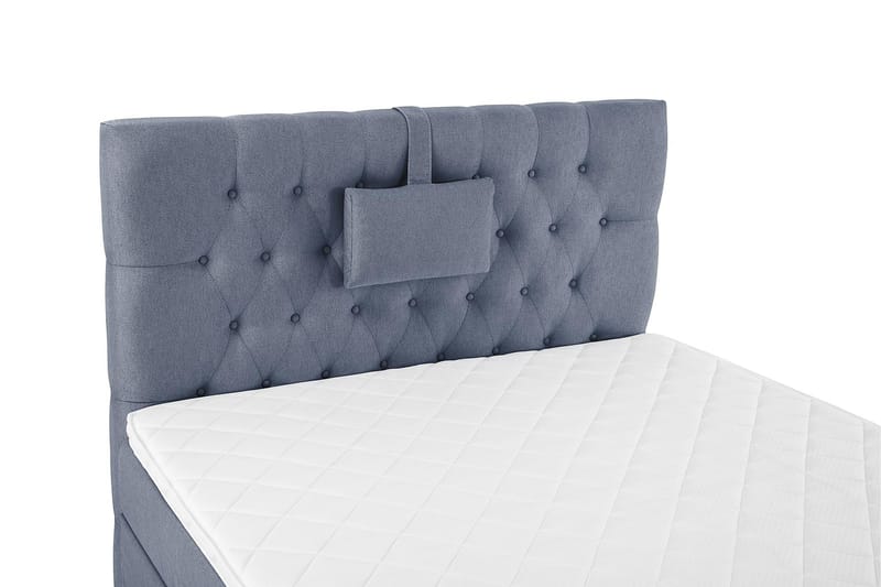 Lucky Komplett Sängpaket 120x200 Skum Diamant Sänggavel - Nackkudde Liten Mörkblå - Möbler - Säng - Enkelsäng