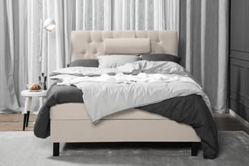 Lucky Komplett Sängpaket 120x200 Skum Diamant Sänggavel - Nackkudde Stor Beige - Möbler - Säng - Enkelsäng