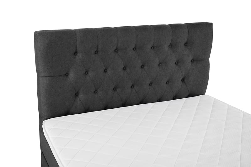 Lucky Komplett Sängpaket 120x200 Skum Diamant Sänggavel - Svart/Grå - Möbler - Säng - Enkelsäng