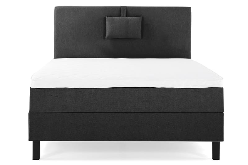 Lucky Komplett Sängpaket 120x200 Skum Slät - Nackkudde Liten Svart/Grå - Möbler - Säng - Enkelsäng