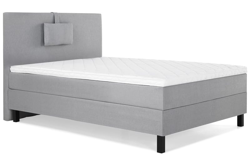 Lucky Komplett Sängpaket 120x200 Skum Slät Sänggavel  Nac - Nackkudde Liten Mellangrå - Möbler - Säng - Enkelsäng