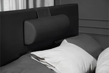 Lucky Komplett Sängpaket 120x200 Skum Slät Sänggavel  Nac - Nackkudde Stor Svart/Grå - Möbler - Säng - Enkelsäng