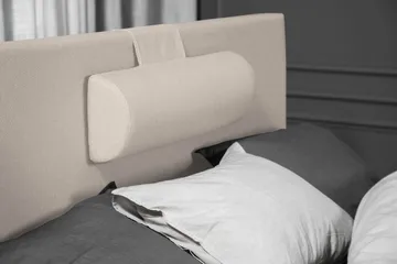 Lucky Komplett Sängpaket 120x200 Skum Slät Sänggavel - Nackkudde Stor Beige - Möbler - Säng - Enkelsäng