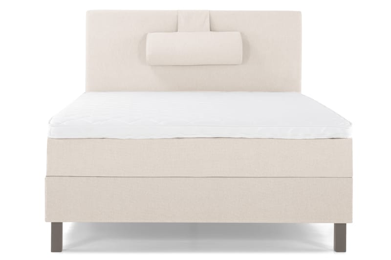 Lucky Komplett Sängpaket 120x200 Skum Slät Sänggavel - Nackkudde Stor Beige - Möbler - Säng - Enkelsäng