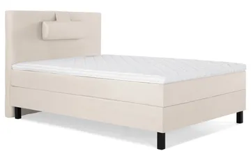 Lucky Komplett Sängpaket 120x200 Skum Slät Sänggavel - Nackkudde Stor Beige - Möbler - Säng - Enkelsäng