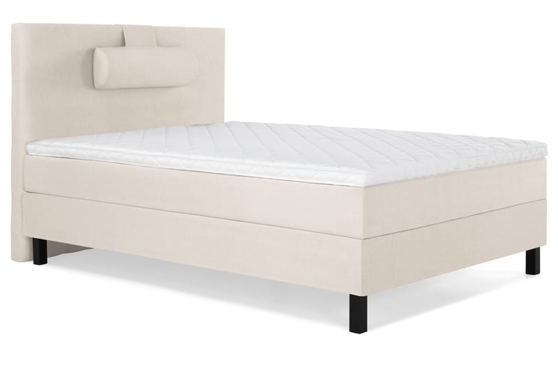 Lucky Komplett Sängpaket 120x200 Skum Slät Sänggavel - Nackkudde Stor Beige - Möbler - Säng - Enkelsäng