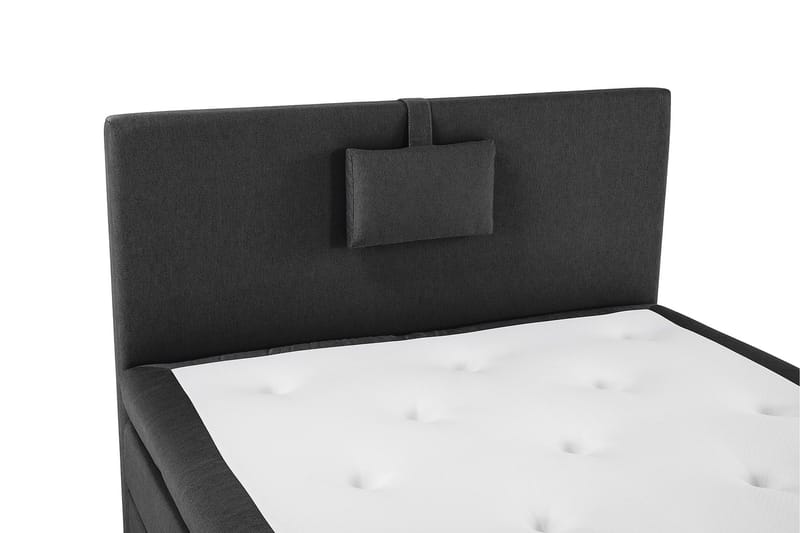 Lucky Komplett Sängpaket 120x200 Polyeter Slät - Nackkudde Liten Svart/Grå - Möbler - Säng - Enkelsäng