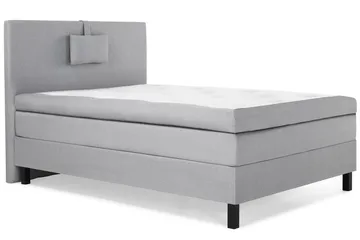 Lucky Komplett Sängpaket 120x200 Polyeter Slät - Nackkudde Liten Mellangrå - Möbler - Säng - Enkelsäng