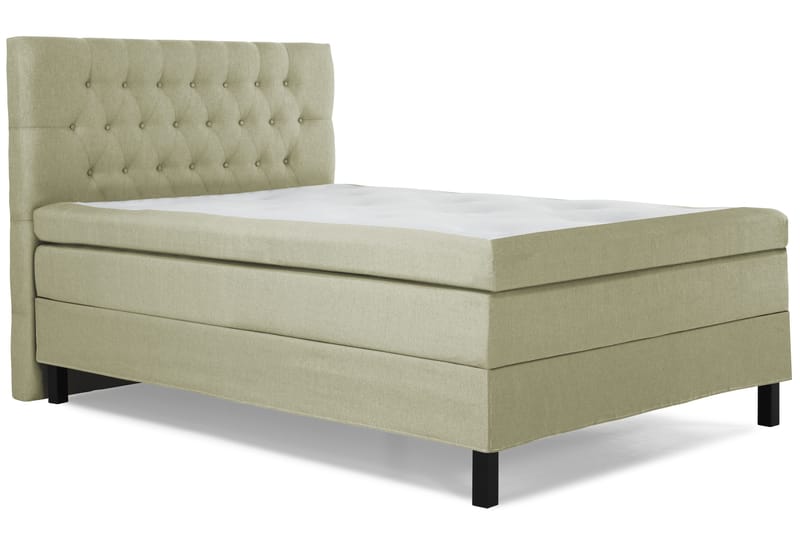 Lucky Komplett Sängpaket 120x200 Polyeter Diamant Sänggavel - Grön - Möbler - Säng - Enkelsäng