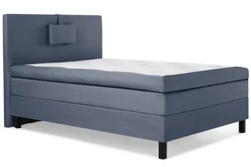 Lucky Komplett Sängpaket 120x200 Polyeter Slät Sänggavel - Nackkudde Liten Mörkblå - Möbler - Säng - Enkelsäng