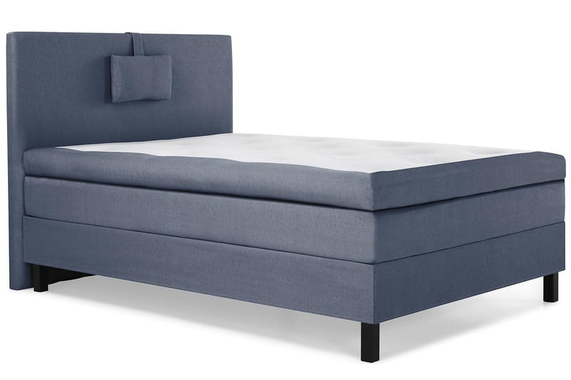 Lucky Komplett Sängpaket 120x200 Polyeter Slät Sänggavel - Nackkudde Liten Mörkblå - Möbler - Säng - Enkelsäng