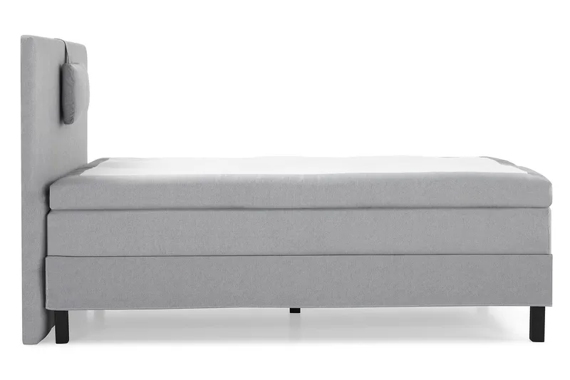 Lucky Komplett Sängpaket 120x200 Polyeter Slät - Nackkudde Liten Mellangrå - Möbler - Säng - Enkelsäng