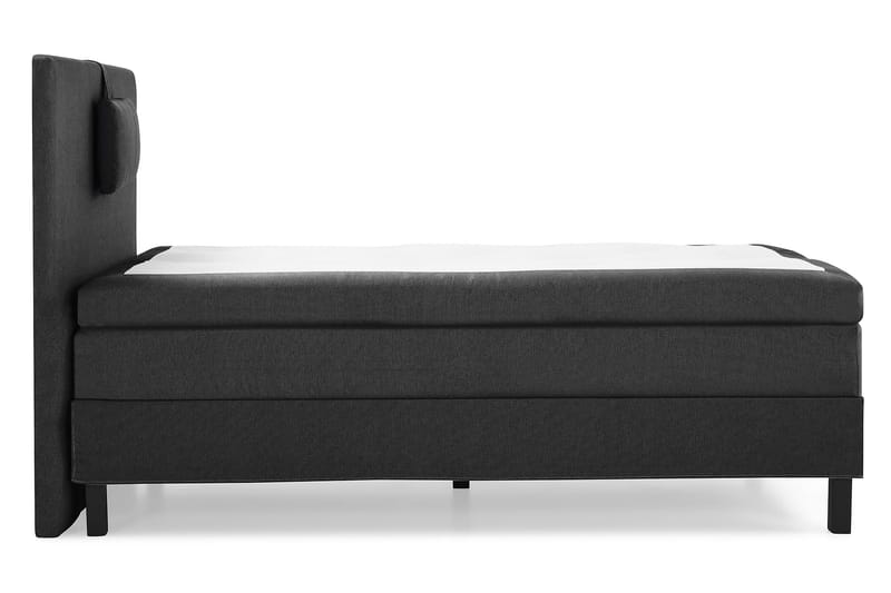 Lucky Komplett Sängpaket 120x200 Polyeter Slät - Nackkudde Liten Svart/Grå - Möbler - Säng - Enkelsäng