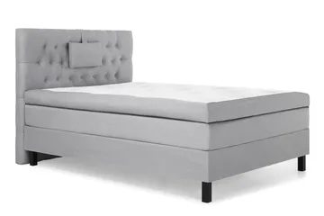 Lucky Komplett Sängpaket 120x200 Polyeter Diamant Sänggavel - Nackkudde Liten Mellangrå - Möbler - Säng - Enkelsäng