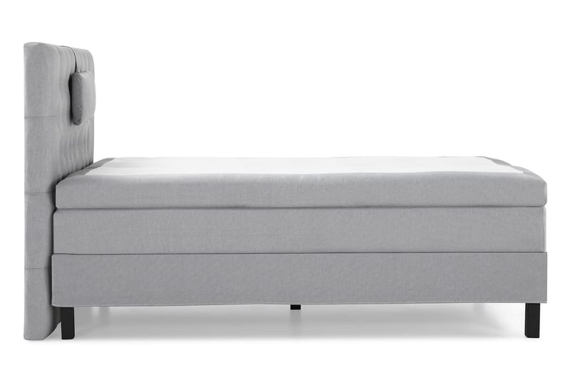 Lucky Komplett Sängpaket 120x200 Polyeter Diamant Sänggavel - Nackkudde Liten Mellangrå - Möbler - Säng - Enkelsäng