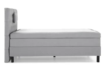 Lucky Komplett Sängpaket 120x200 Polyeter Diamant Sänggavel - Nackkudde Liten Mellangrå - Möbler - Säng - Enkelsäng