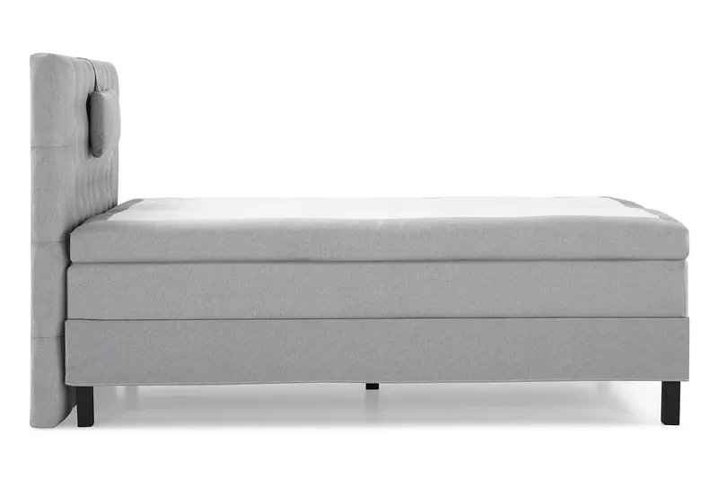 Lucky Komplett Sängpaket 120x200 Polyeter Diamant Sänggavel - Nackkudde Liten Mellangrå - Möbler - Säng - Enkelsäng