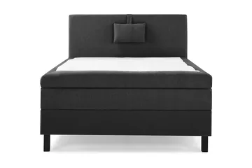 Lucky Komplett Sängpaket 120x200 Polyeter Slät - Nackkudde Liten Svart/Grå - Möbler - Säng - Enkelsäng