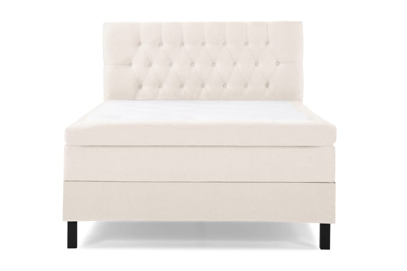 Lucky Komplett Sängpaket 140x200 Latex Diamant Sänggavel - Beige - Möbler - Säng - Kontinentalsäng