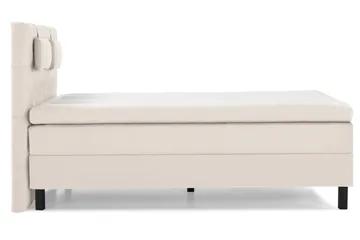 Lucky Komplett Sängpaket 140x200 Latex Diamant Sänggavel - Nackkudde Liten Beige - Möbler - Säng - Kontinentalsäng