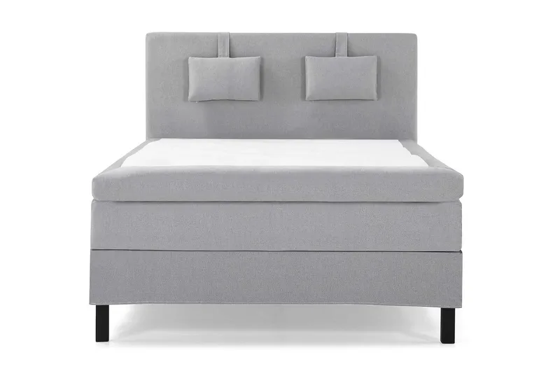 Lucky Komplett Sängpaket 140x200 Latex Slät Sänggavel - Nackkudde Liten Mellangrå - Möbler - Säng - Kontinentalsäng