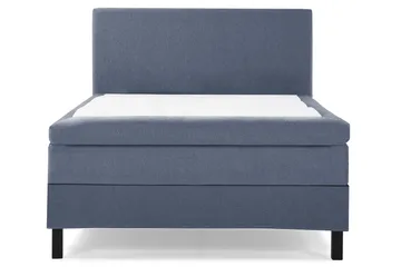 Lucky Komplett Sängpaket 140x200 Memory Slät Sänggavel - Mörkblå - Möbler - Säng - Kontinentalsäng