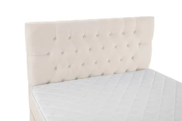 Lucky Komplett Sängpaket 140x200 Skum Diamant Sänggavel - Beige - Möbler - Säng - Kontinentalsäng