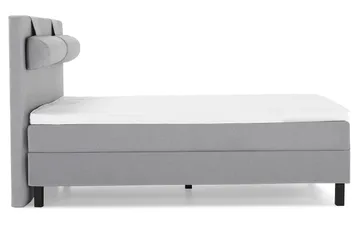 Lucky Komplett Sängpaket 140x200 Skum Slät Sänggavel  Nac - Nackkudde Stor Mellangrå - Möbler - Säng - Kontinentalsäng