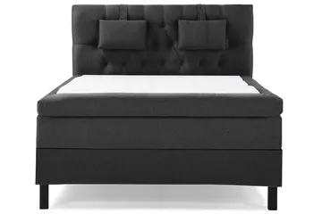 Lucky Komplett Sängpaket 140x200 Polyeter Diamant - Nackkudde Liten Svart/Grå - Möbler - Säng - Kontinentalsäng