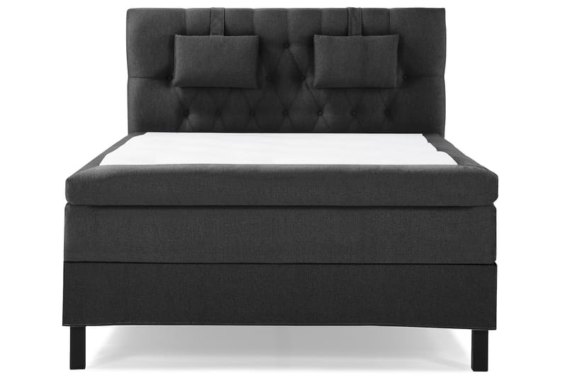 Lucky Komplett Sängpaket 140x200 Polyeter Diamant - Nackkudde Liten Svart/Grå - Möbler - Säng - Kontinentalsäng