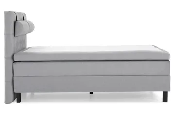 Lucky Komplett Sängpaket 140x200 Polyeter Diamant Sänggavel - Nackkudde Stor Mellangrå - Möbler - Säng - Kontinentalsäng