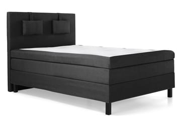 Lucky Komplett Sängpaket 140x200 Polyeter Slät - Nackkudde Liten Svart/Grå - Möbler - Säng - Kontinentalsäng