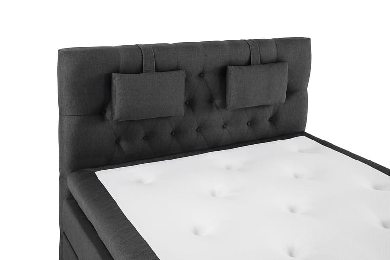 Lucky Komplett Sängpaket 140x200 Polyeter Diamant - Nackkudde Liten Svart/Grå - Möbler - Säng - Kontinentalsäng