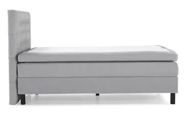 Lucky Komplett Sängpaket 140x200 Polyeter Diamant Sänggavel - Grå - Möbler - Säng - Kontinentalsäng