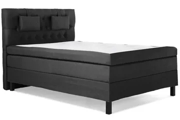 Lucky Komplett Sängpaket 140x200 Polyeter Diamant - Nackkudde Liten Svart/Grå - Möbler - Säng - Kontinentalsäng