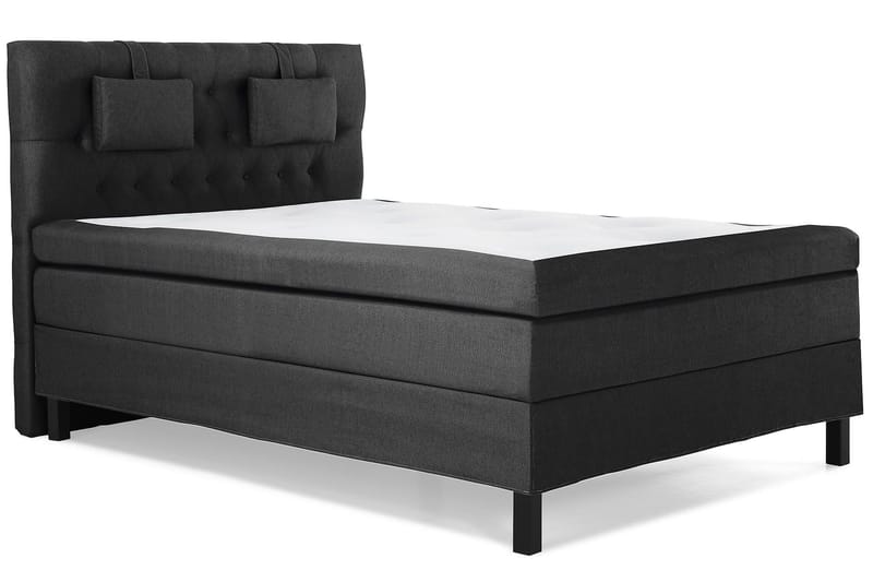 Lucky Komplett Sängpaket 140x200 Polyeter Diamant - Nackkudde Liten Svart/Grå - Möbler - Säng - Kontinentalsäng