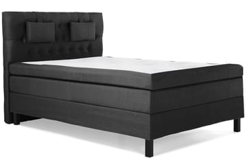 Lucky Komplett Sängpaket 140x200 Polyeter Diamant - Nackkudde Liten Svart/Grå - Möbler - Säng - Kontinentalsäng