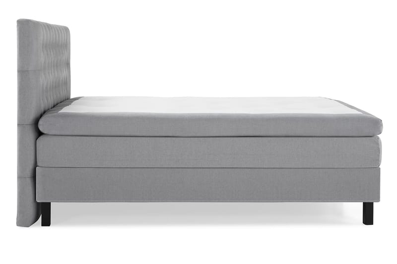 Lucky Komplett Sängpaket 160x200 Latex Diamant Sänggavel - Mellangrå - Möbler - Säng - Kontinentalsäng