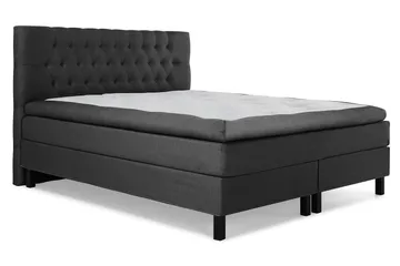 Lucky Komplett Sängpaket 160x200 Latex Diamant - Svart/Grå - Möbler - Säng - Kontinentalsäng